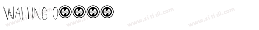 Waiting o字体转换